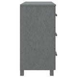 Sideboard HAMAR Dark Grey 90x40x80 cm Solid Pinewood 340430