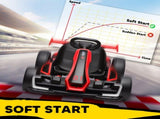 24V Electric Go Kart for Kids with Adjustable Seat for 6-12 Years, Red T3398P422373