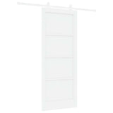 Sliding Door White 83 x 202 cm Solid Pine Wood 3333393