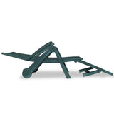 Sunlounger Green Plastic One Size Foldable Sun Lounger 43587