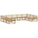 Outdoor Sofa Set 9 pcs White 404 x 247.5 x 73 cm 3387043