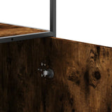 Highboard Smoked Oak 35.5x35x139 cm Engineered Wood and Metal 849036