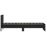 Bed Frame without Mattress with Headboard Black 90x200 cm 838625
