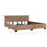 Bed Frame without Mattress Natural Rattan 180x200 cm Super King 283096