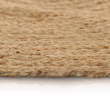 Area Rug Braided Jute 150 cm Round 245338