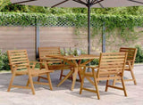 5 Piece Garden Dining Set Solid Wood Acacia 3283569