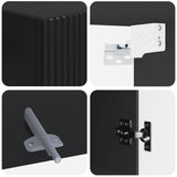 Bathroom Wall Cabinet ARNHEM Black 30 x 31 x 59 cm 896586