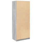Wardrobe Grey Sonoma 80x50x200 cm Engineered Wood 3307752