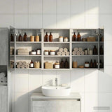 Bathroom Cabinet Set 3 pcs 120 x 10.5 x 60.5 cm Engineered wood 3403731