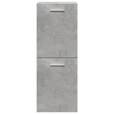 4 Piece Bathroom Furniture Set Concrete Grey Engineered Wood 3324884