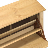 Shoe Cabinet "Corona" 99x32x163,5 cm Solid Wood Pine 4002787