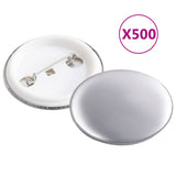 ZNTS Badge Button Maker with 500 pcs Pinback Button Parts 37 mm 3056502