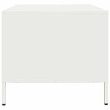 Coffee Table White 68.5x50x43.5 cm Cold-rolled Steel 851285
