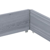 Garden Planter Grey 150x100 cm Solid Wood Pine 3295413