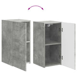 TV Cabinet Set Wall-mounted 5 pcs Concrete Grey Engineered Wood 3409072