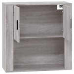 ZNTS Wall Cabinet Grey Sonoma 80x33x80 cm Engineered Wood 816590