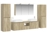 Bathroom Furniture Set 6 pcs Sonoma Oak 3407225