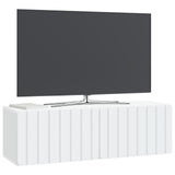 Wall-Mounted TV Cabinet White 98 x 31 x 30 cm Engineered Wood 898385