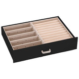 Jewellery Box 5-Layer with Mirror Lockable Black 4103563
