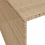 Robot Mower Garage Beige 86x90x52/57 cm Poly Rattan 365407