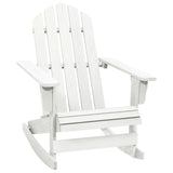 Garden Rocking Chair Wood White 40861