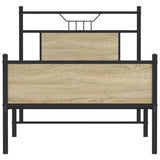 Bed Frame without Mattress Sonoma Oak 90x200 cm Engineered Wood 4106973