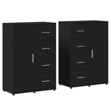 Sideboards 2 pcs Black 60x31x84 cm Engineered Wood 3276589