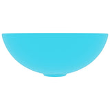 Bathroom Sink Ceramic Light Green Round 146980