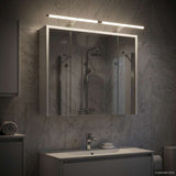 Bathroom Mirror Cabinet White 73.5 x 16 x 62.5 cm 889175