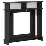 Fireplace Surround Black 102 x 26 x 100 cm Engineered Wood 8006643
