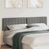 Upholstered Headboard Brown and Light Grey 200 cm 880158