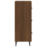 Sideboard Brown oak 34.5x34x90 cm Engineered Wood 817413