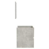 Bathroom Cabinet with Mirror Concrete Grey Engineered Wood 804867