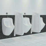 Wall-mounted Urinal Privacy Screen Ceramic White 143852