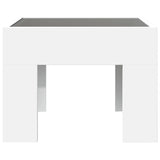 Bedside Table with Infinity LED White 40x40x30 cm 3284070