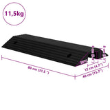 Bridge Threshold Ramp 80x40x8 cm Rubber 150978