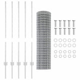 Fence and Post Silver 1 x 10 m Steel 3336179