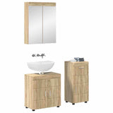 Bathroom Furniture Set TULUM 3 pcs Sonoma Oak 60 x 34 x 63 cm 3398026