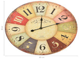 Vintage Wall Clock Colourful 60 cm 325181