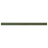 Garden Cover Profile 10 pcs 100 x 5 x 5 cm Steel Olive Green 8013000