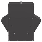 Chicken Feeder Black 40.5 x 45 x 41 cm Cold-Rolled Steel 874666