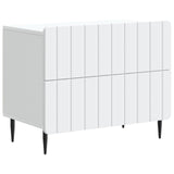 Bedside Cabinet White 62 x 34.5 x 49.5 cm Engineered Wood 894315