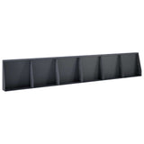 Retaining Wall 6 pcs 40 x 12 x 50 cm Steel Anthracite 3449151