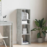 ZNTS Book Cabinet Concrete Grey 34x31x112 cm Engineered Wood 860286