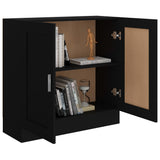 Book Cabinet Black 82.5x30.5x80 cm Engineered Wood 802706