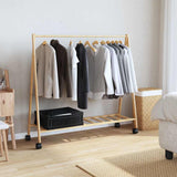 Clothes Rack Natural Bamboo Bamboo Medium Foldable 4008903