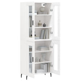 Highboard White 69.5x34x180 cm Engineered Wood 3198289