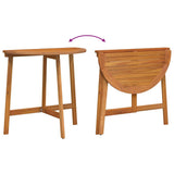 Bistro Set with Cushion 3 pcs Oil Natural Solid Acacia Wood 4105507