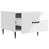 Coffee Table High Gloss White 49 x 50 x 40 cm Engineered Wood 894969