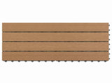 Decking Tile 6 pcs Brown 60 x 30 cm WPC 42046687